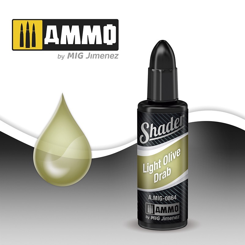 Акриловый шейдер SHADER Light Olive Drab (10mL) (Ammo Mig)