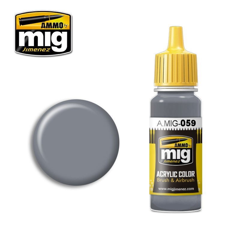 Краска акриловая GREY (серый) (Ammo Mig) (17ml)