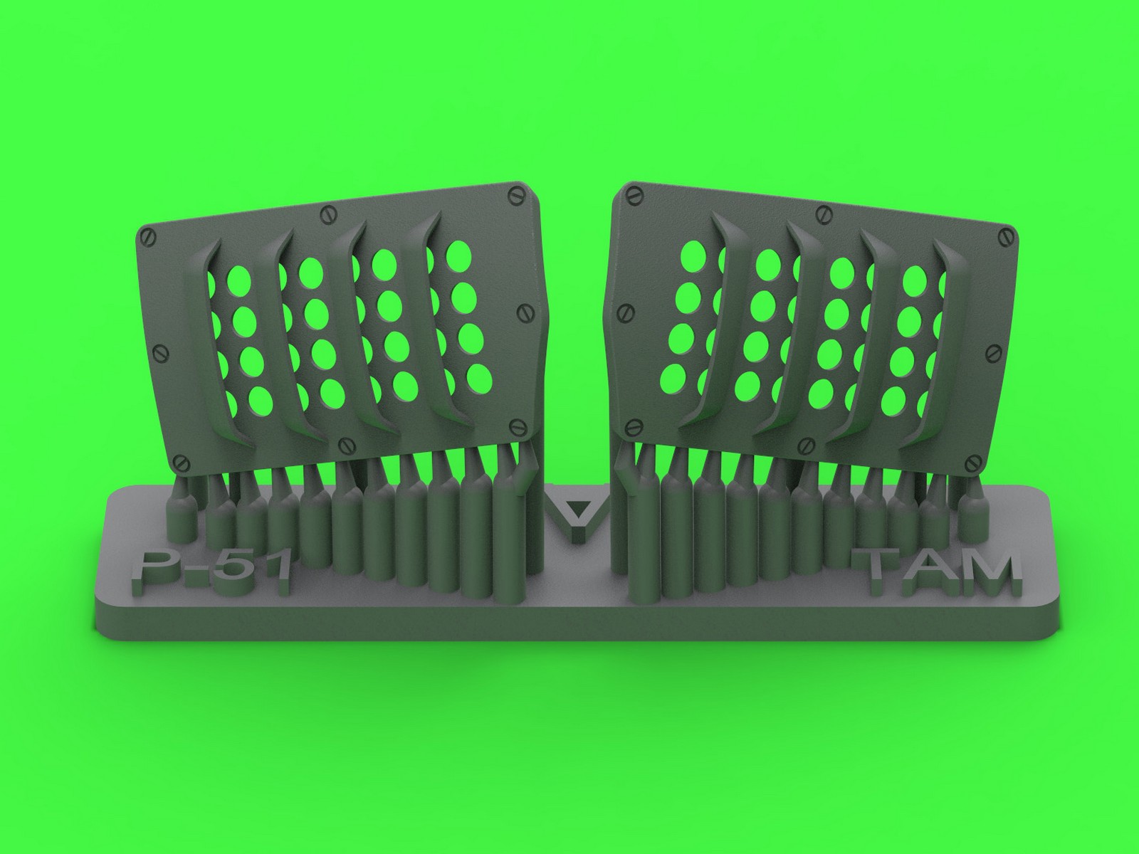 Дополнения из смолы 1/32 P-51 Mustang — крышка воздушного фильтра карбюратора(RAF v.A) (Tamiya)