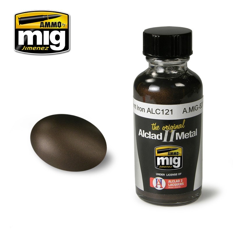 Краска "металлик" Burnt Iron (Ammo Mig) (30ml)