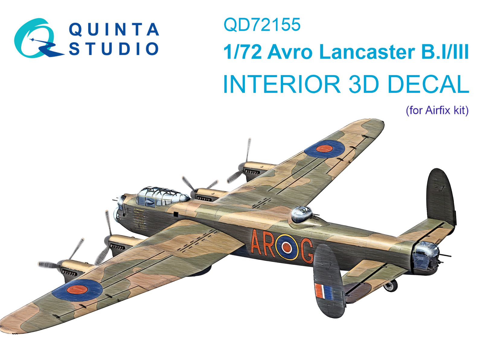 3D Декаль интерьера кабины Avro Lancaster B.I/III (Airfix)