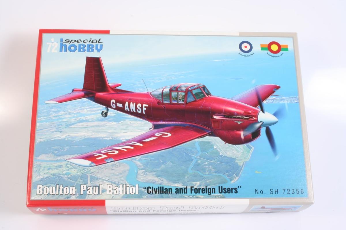 Сборная модель 1/72 Boulton Paul Balliol 'Civil & Foreign Users' (Special Hobby)