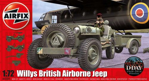Сборная модель 1/72 Willys Jeep and Trailer and 6 Pdr Gun (Airfix)