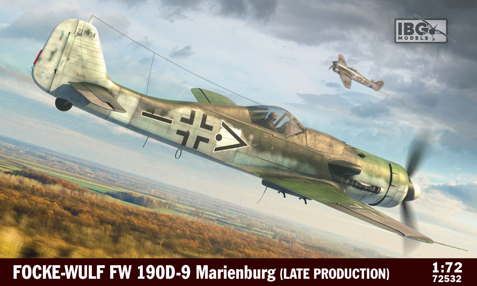 Сборная модель 1/72 Focke-Wulf Fw-190D-9 Marienburg (Late Production) (IBG Models)