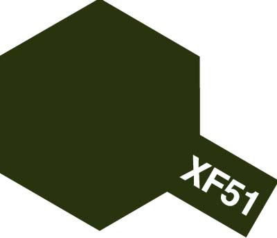 Краска акриловая Acrylic Mini XF-51 Khaki Drab (Tamiya) (10ml)