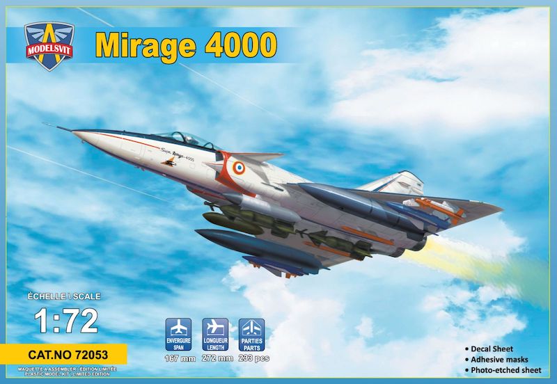 Сборная модель 1/72 Dassault Mirage 4000  (Modelsvit)