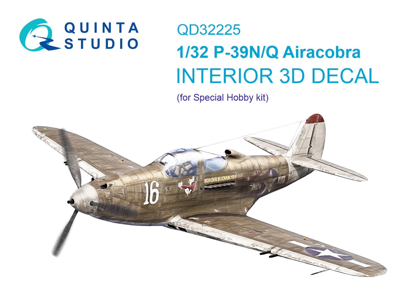 3D Декаль интерьера кабины P-39Q/N Airacobra (Special Hobby)