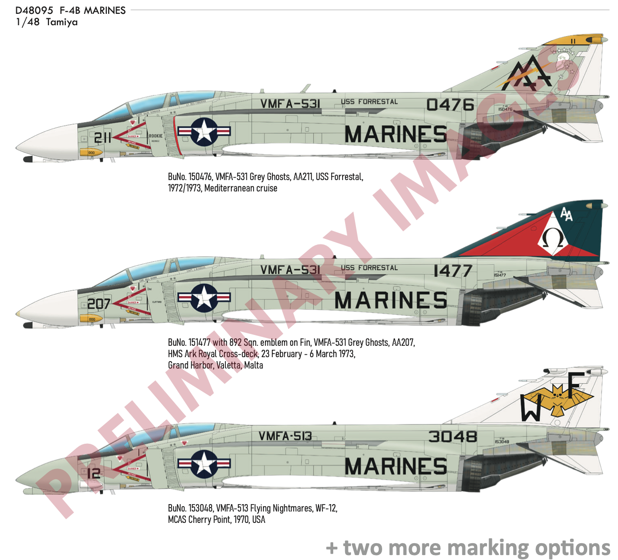 Декаль 1/48 F-4B MARINES (TAM)