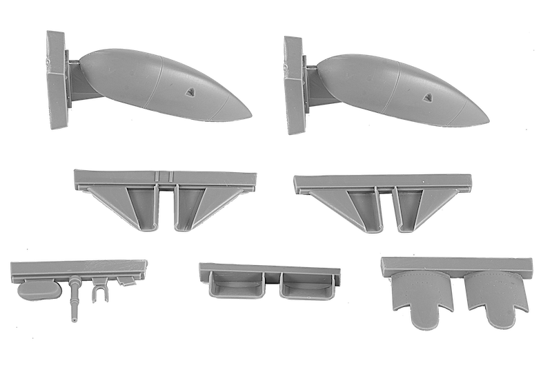 Дополнения из смолы 1/48 Ниши для лыжной ходовой части Bristol Blenheim Mk.I/II Finish AF 1 (Airfix)