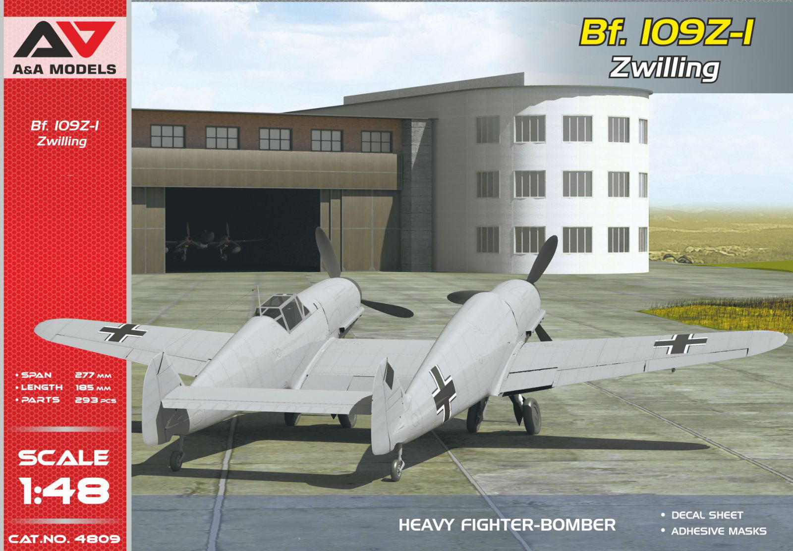 Сборная модель 1/48 Messerschmitt Bf-109Z-1 "Zwilling" (A & A Models)