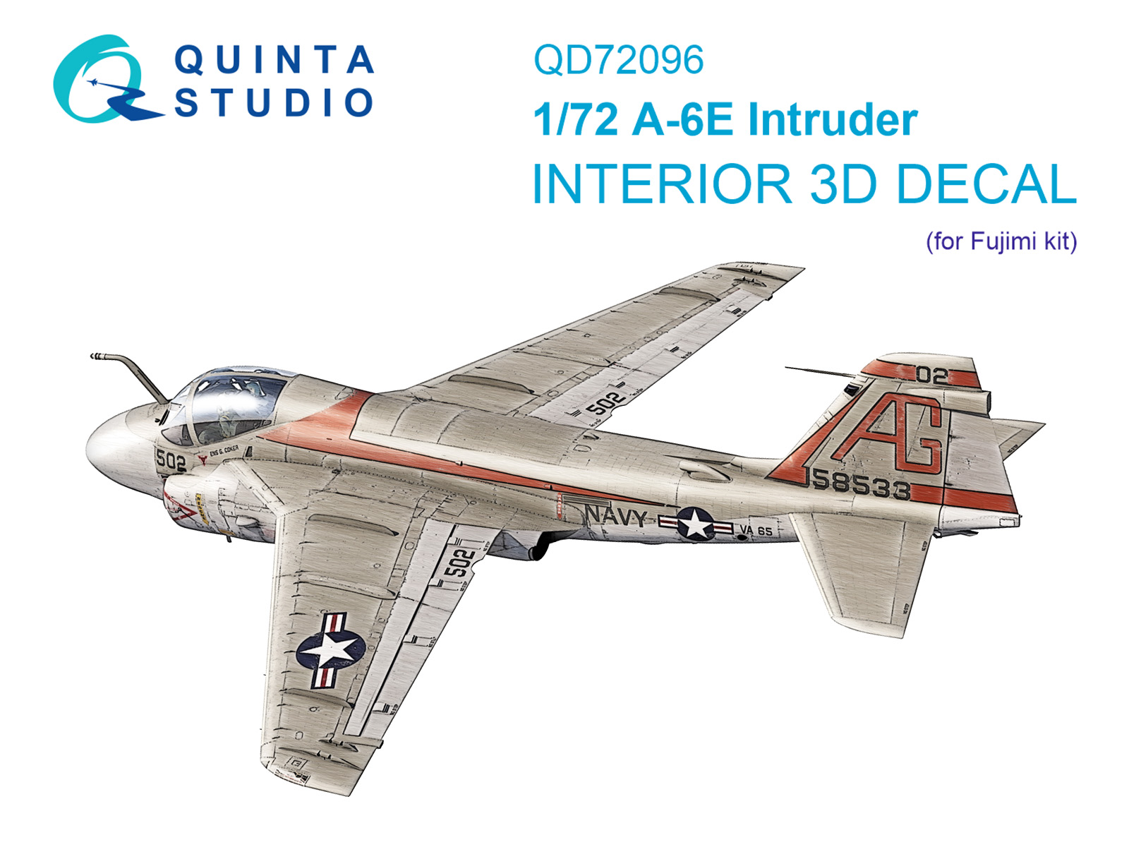 3D Декаль интерьера кабины A-6E Intruder (Fujimi)