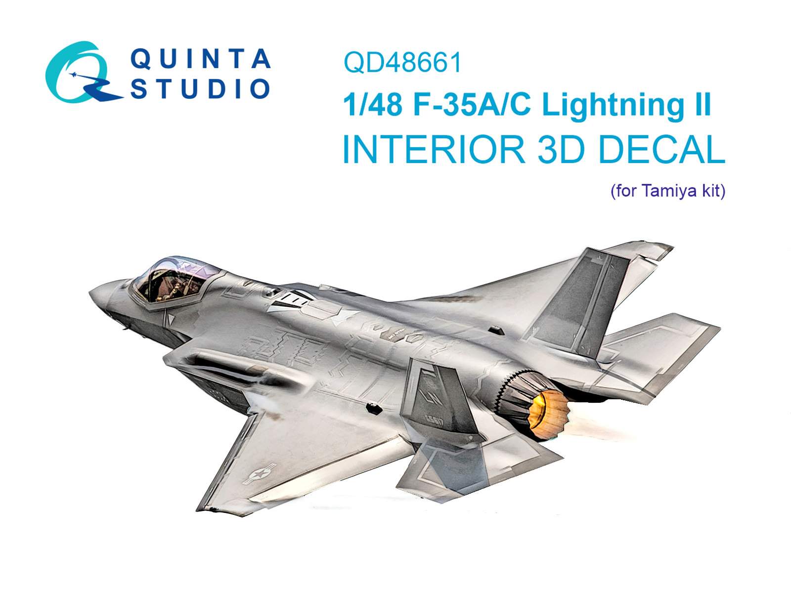 3D Декаль интерьера кабины F-35A/F-35C Lightning II (Tamiya)