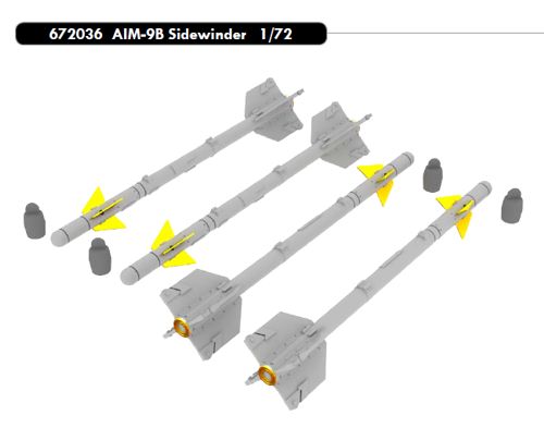 Дополнения из смолы 1/72 AIM-9B Sidewinder