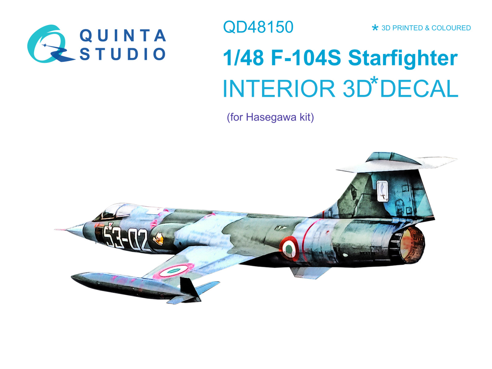 3D Декаль интерьера кабины F-104S (Hasegawa)