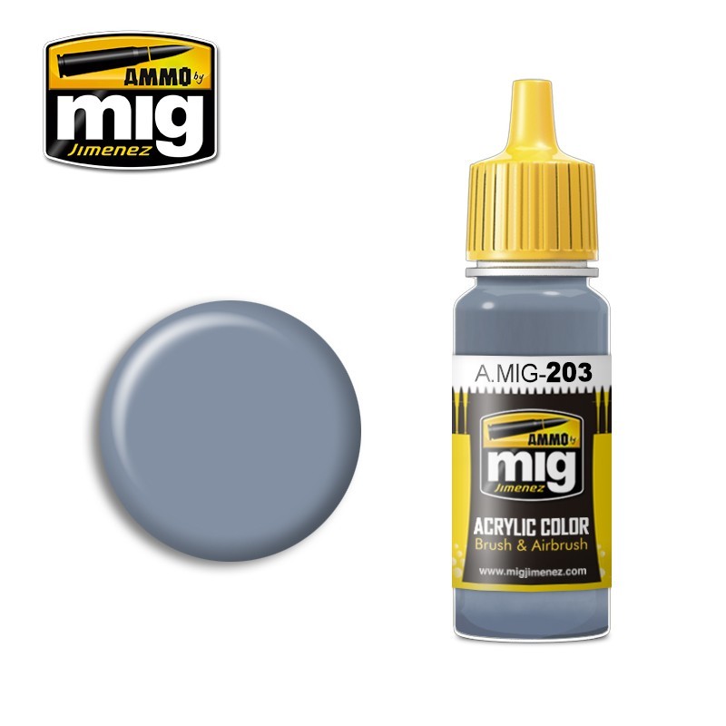 Краска акриловая FS 36375 LIGHT COMPASS GHOST GRAY (светло-серый призрачный) (Ammo Mig) (17ml)