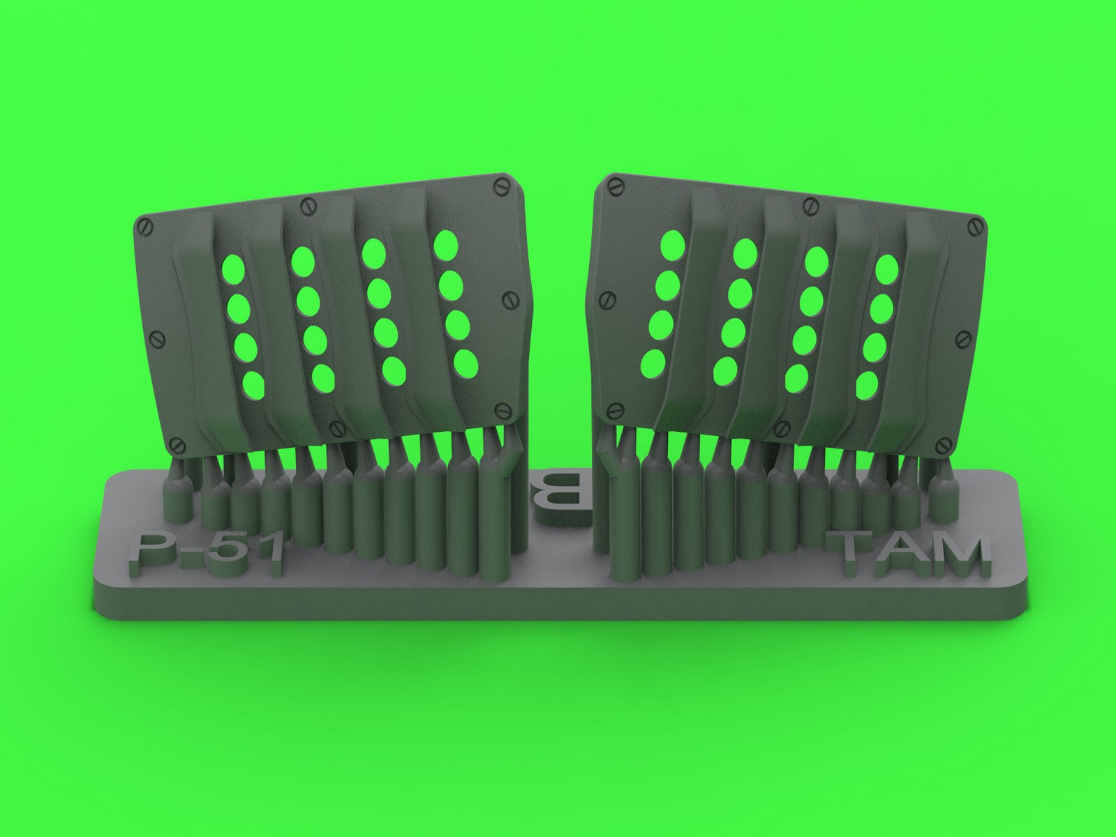 Дополнения из смолы 1/32 P-51 Mustang — крышка воздушного фильтра карбюратора(RAF v.B) (Tamiya)