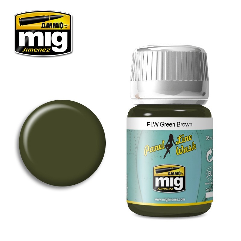 Смывка PLW Green Brown (35mL) (Ammo Mig)