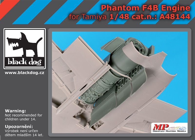 Дополнения из смолы 1/48 Двигатель McDonnell F-4B Phantom (для модели Tamiya)