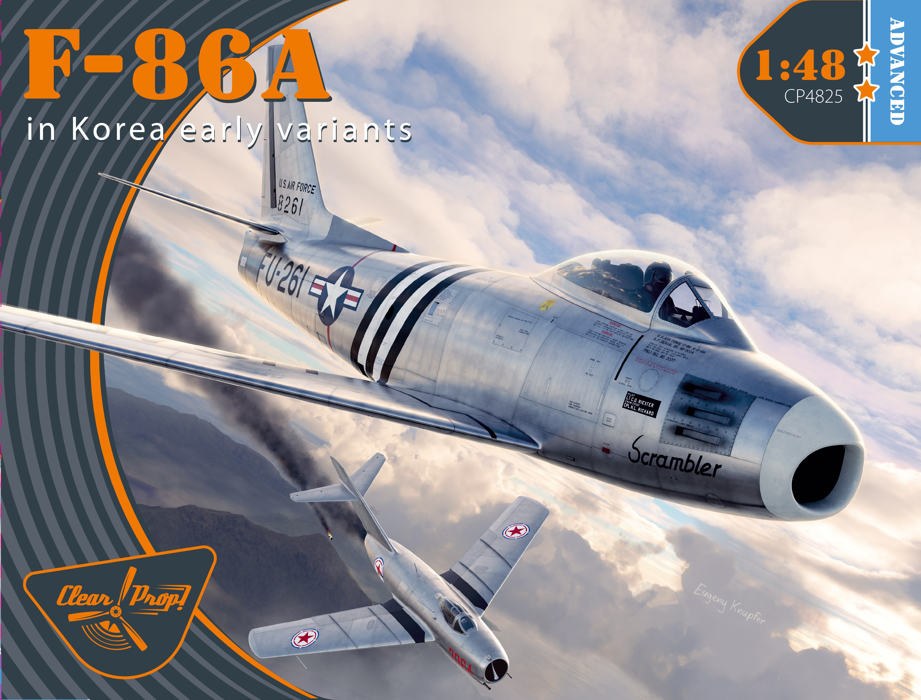 Сборная модель 1/48 F-86A in Korea early variants (3x camo) (Clear Prop)