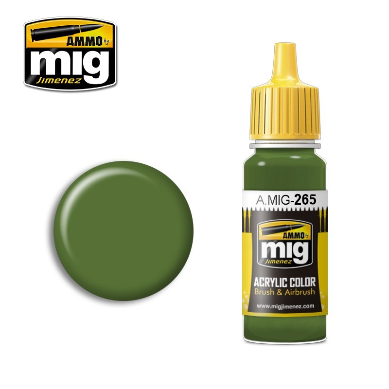 Краска акриловая IJN MITSUBISHI зелёная / IJN MITSUBISHI GREEN (Ammo Mig) (17ml)