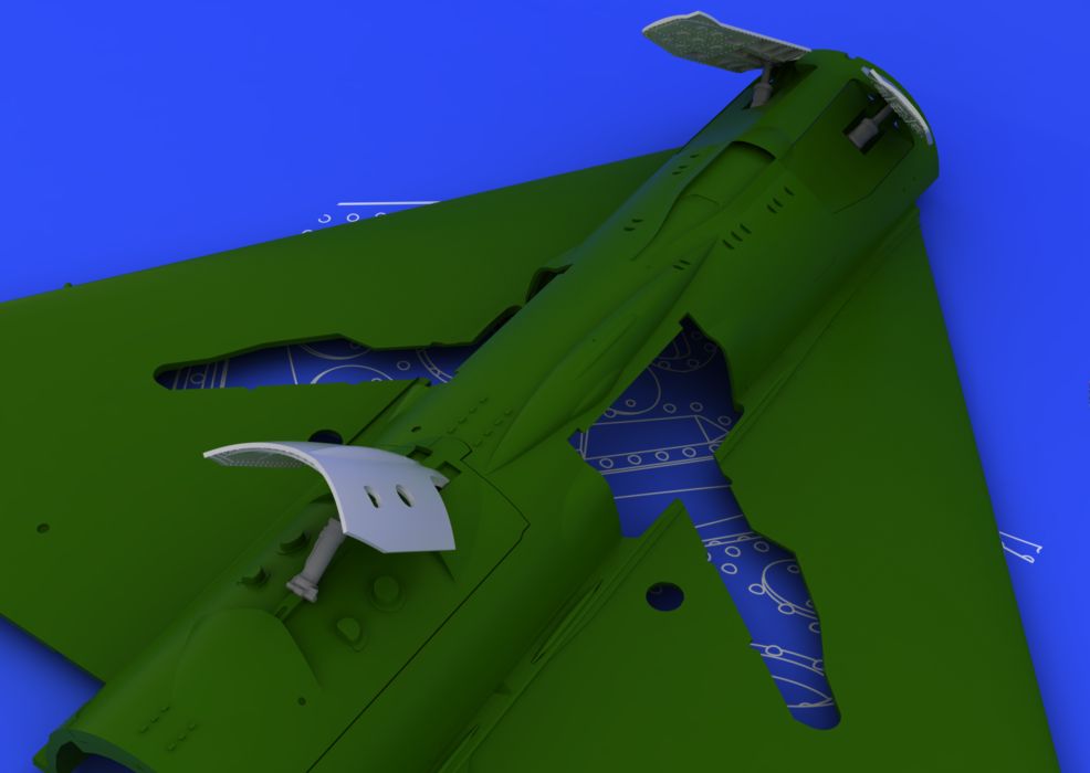 Дополнения из смолы 1/48 МиГ-21 воздушный тормоз, поздний вариант (для модели Eduard)