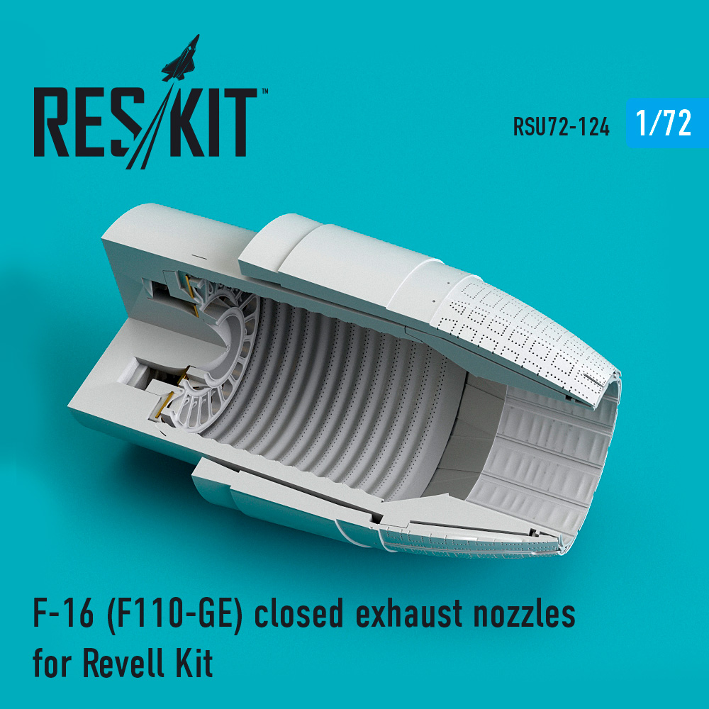 Дополнения из смолы 1/72 Lockheed-Martin F-16 (F110-GE) closed exhaust nozzles (ResKit)