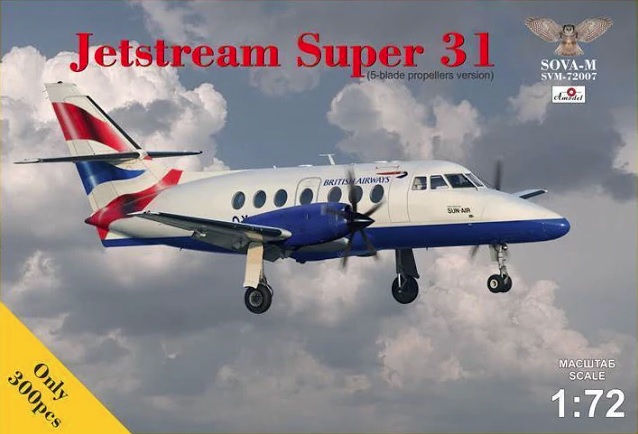 Сборная модель 1/72 Jetstream Super 31 (5-blade propellers) (Sova-M)