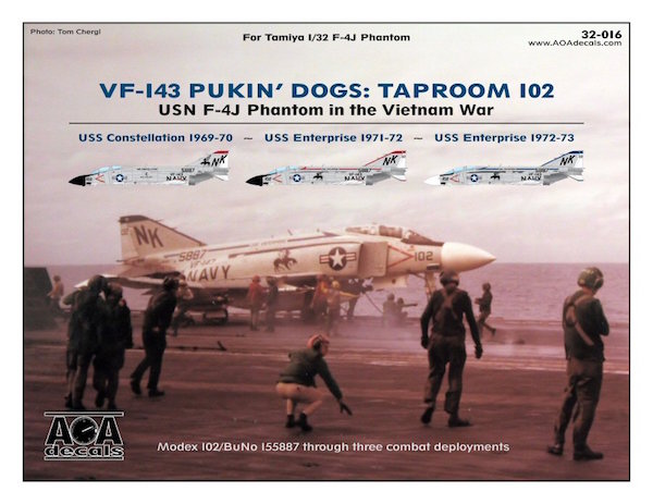Декаль 1/32 Pukin' Dogs: Taproom 102 - USN McDonnell F-4J Phantom in the Vietnam War (AOA Decals)