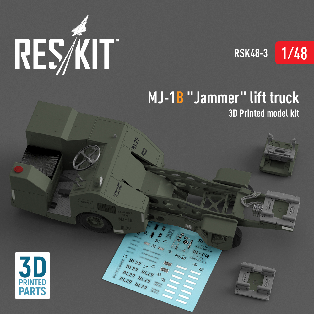 Дополнения из смолы 1/48 MJ-1B "Jammer" lift truck (3D-Printed model kit) (ResKit)