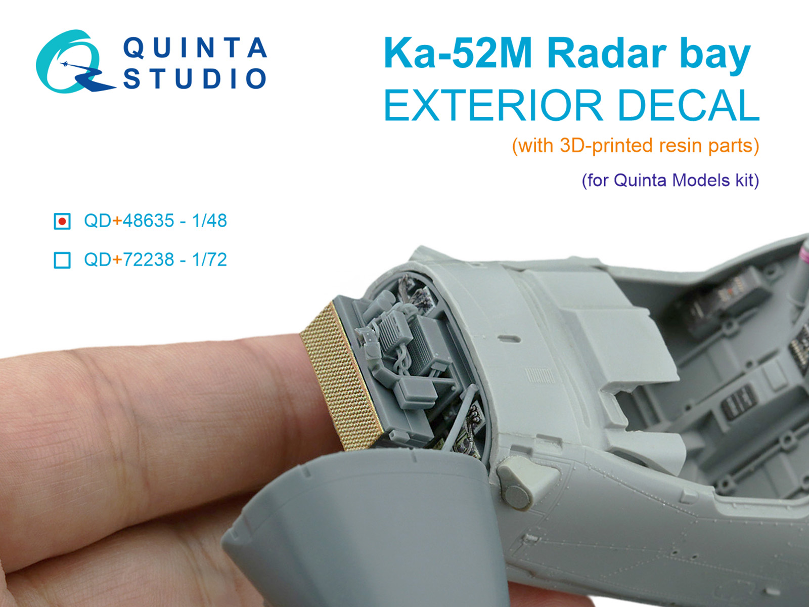 Радарный отсек с носовым конусом для Ка-52М (Quinta Models) (с 3D-печатными деталями)