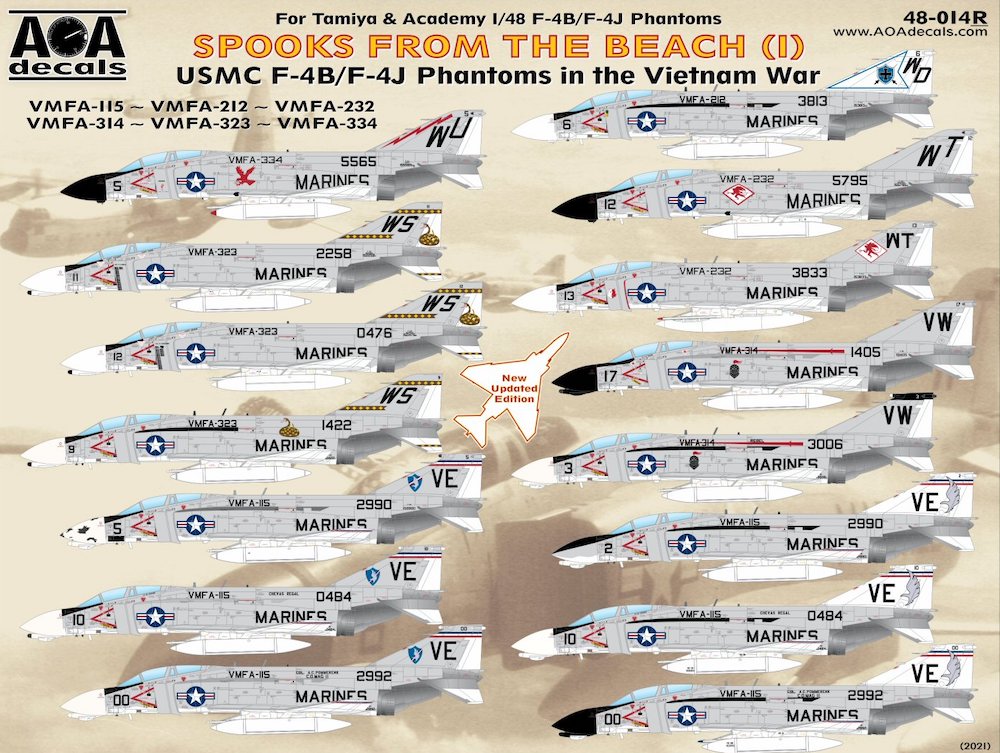Декаль 1/48 SPOOKS FROM THE BEACH (1) (AOA Decals)