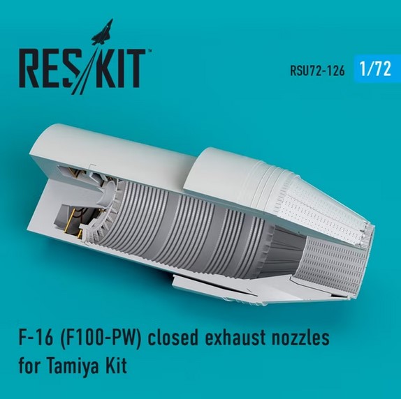 Дополнения из смолы 1/72 Lockheed-Martin F-16 (F100-PW) closed exhaust nozzles (ResKit)