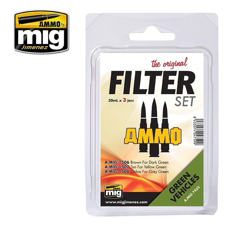 Набор для создания эффектов FILTER SET Green Vehicles (Ammo Mig)