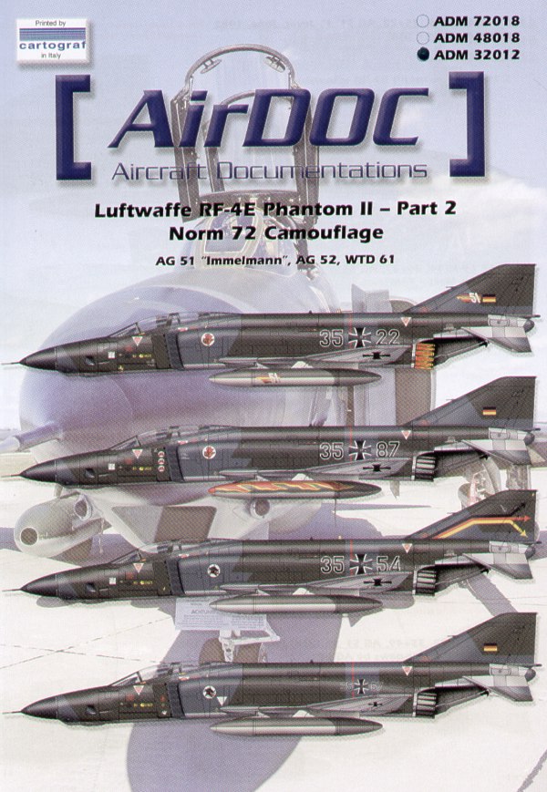 Декаль 1/32  McDonnell RF-4E Phantoms Luftwaffe Part 2 Norm 72 Camouflage (8) (Airdoc)