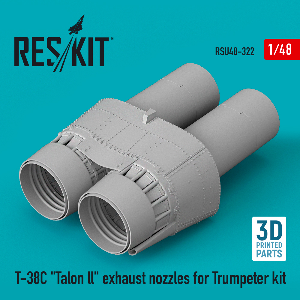 Дополнения из смолы 1/48 Northrop T-38C "Talon ll" exhaust nozzles (ResKit)