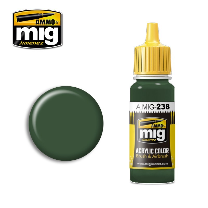 Краска акриловая FS 34092 MEDIUM GREEN (Ammo Mig) (17ml)