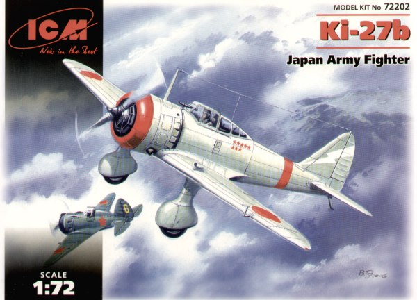 Сборная модель 1/72 Nakajima Ki-27b Japanese Army Fighter (ICM)