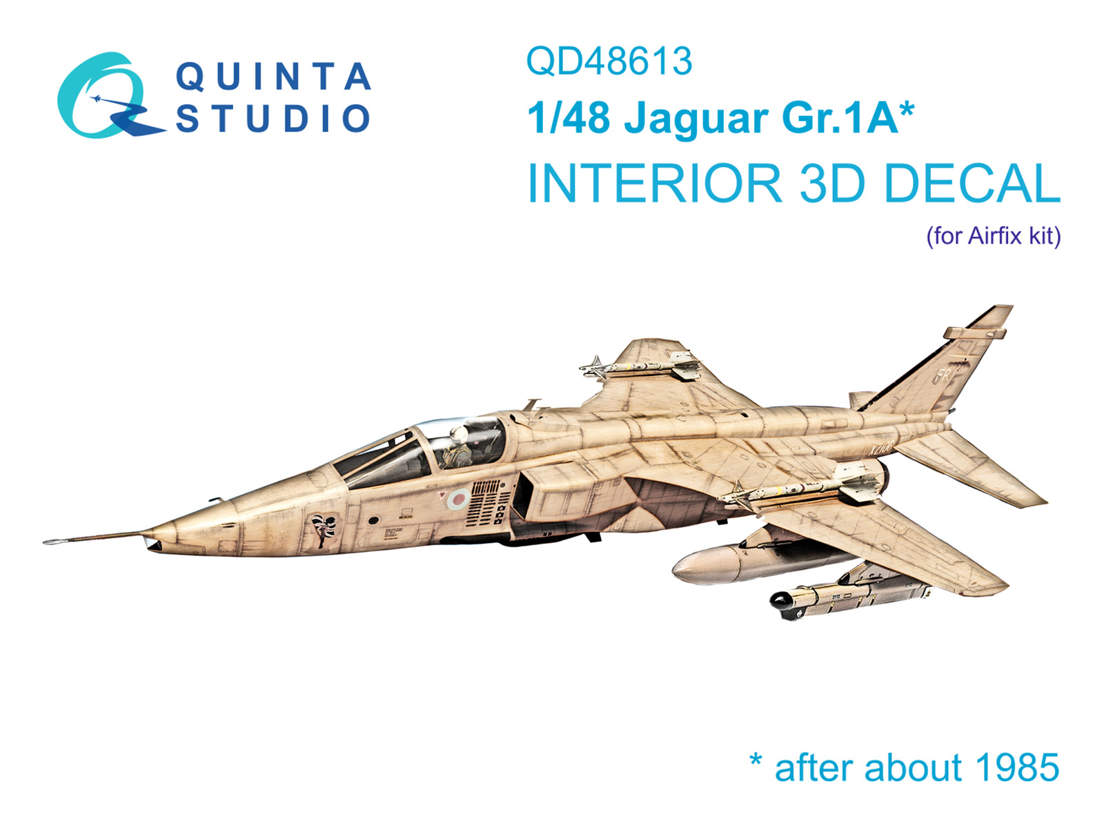 3D Декаль интерьера кабины Jaguar Gr.1A (Airfix)