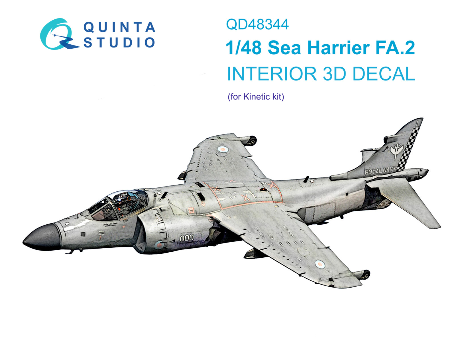 3D Декаль интерьера кабины Sea Harrier FA.2 (Kinetic)