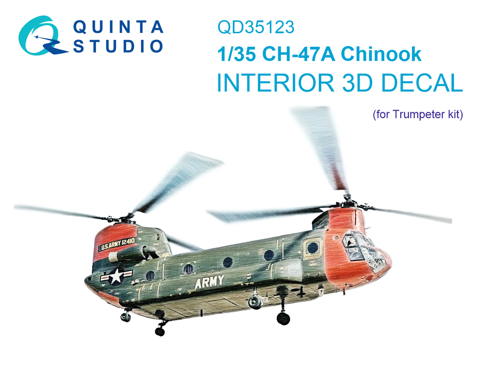 3D Декаль интерьера кабины CH-47A (Trumpeter)