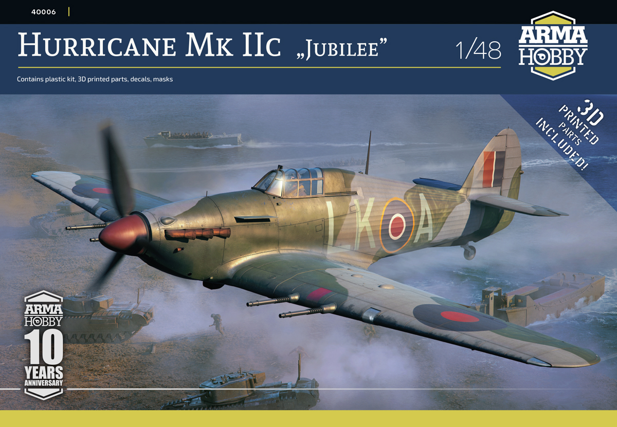 Сборная модель 1/48 Hawker Hurricane Mk.IIc "Jubilee" (Arma Hobby)