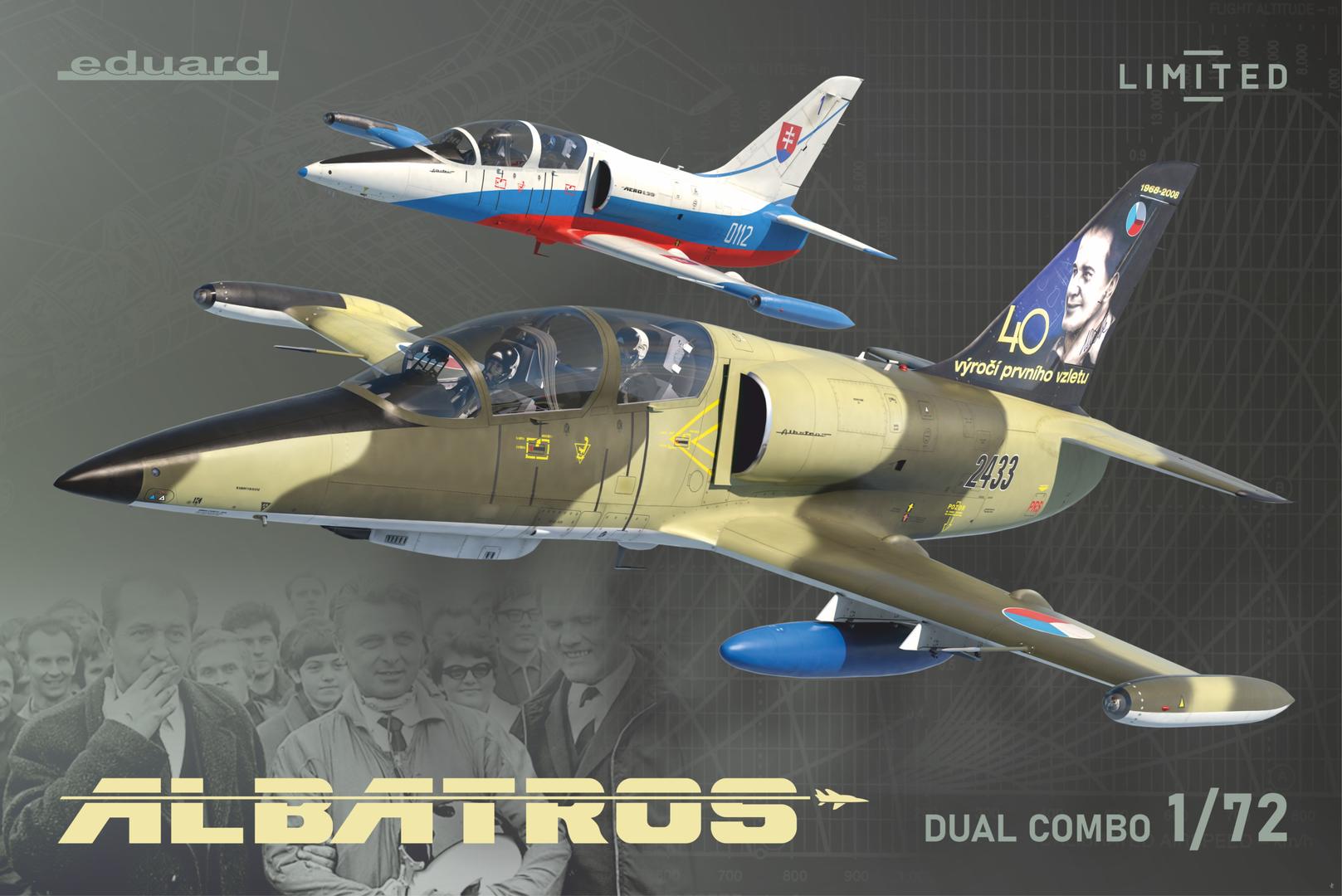 Сборная модель 1/72 ALBATROS DUAL COMBO new release of L-39 (Eduard kits)