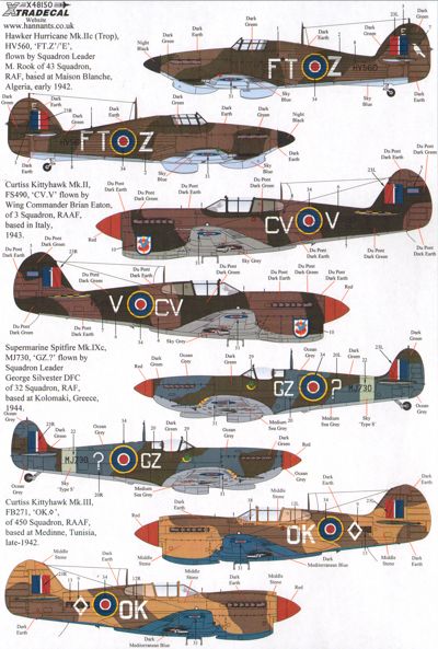 Декаль 1/48 Fighters over North Africa and the Mediterranean Pt.2 (6) (Xtradecal)