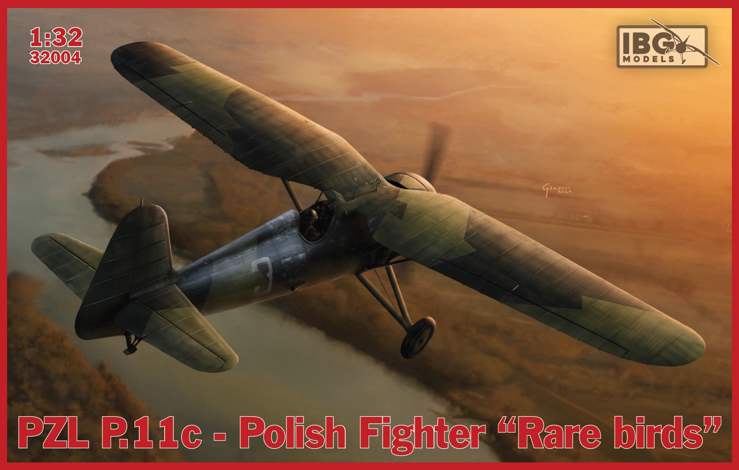Сборная модель 1/32 PZL P.11c Polish Fighter 'Rare birds' (IBG Models)