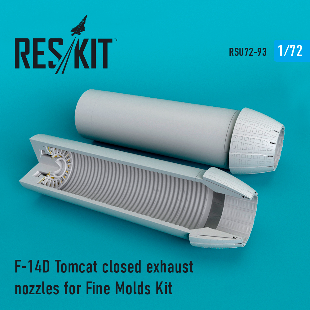 Дополнения из смолы 1/72 Grumman F-14D Tomcat closed exhaust nozzles (ResKit)