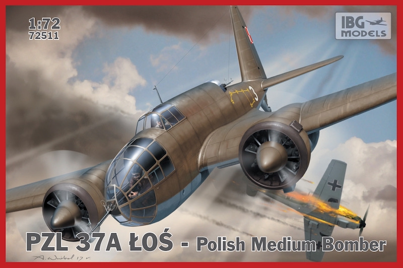 Сборная модель 1/72 ZL.37 A Los - Polish Medium Bomber (IBG Models)
