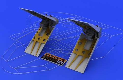 Дополнения из смолы 1/48 General-Dynamics/Lockheed-Martin F-16 air brakes (для модели Tamiya)