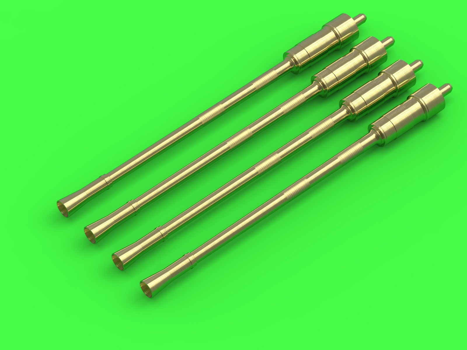 Дополнения из латуни 1/72 German 2cm L/65 Flak 38 and Flakvierling 38 gun barrels (4pcs)