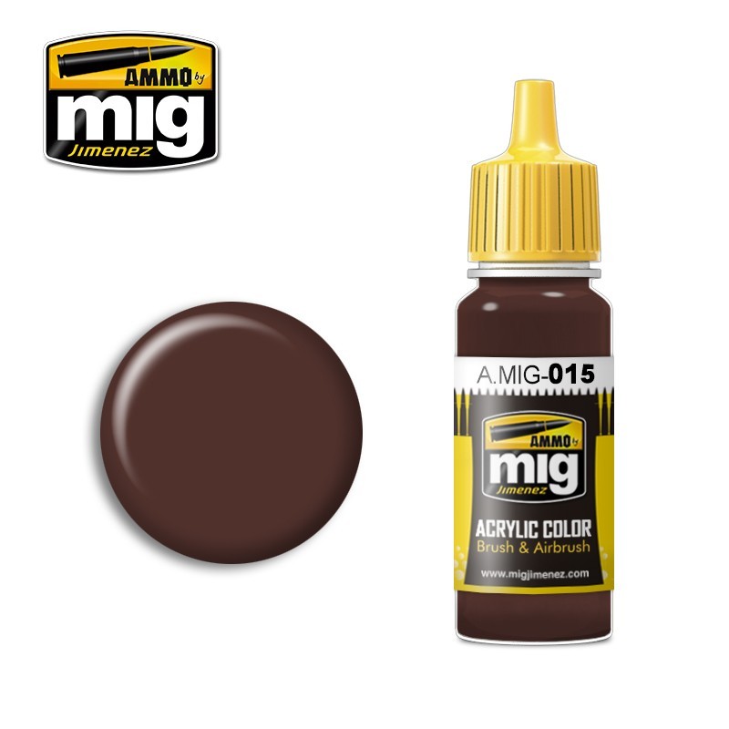 Краска акриловая RAL 8017 SCHOKOBRAUN (Шоколадно-коричневый) (Ammo Mig) (17ml)