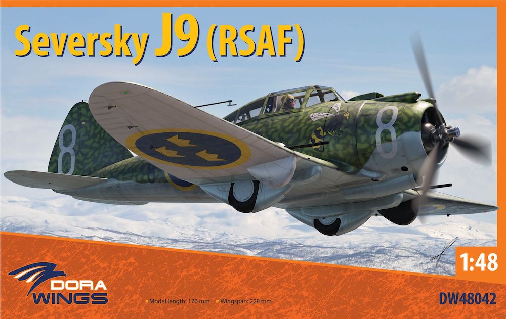 Сборная модель 1/48 Seversky J9 (RSAF)  (Dora Wings)